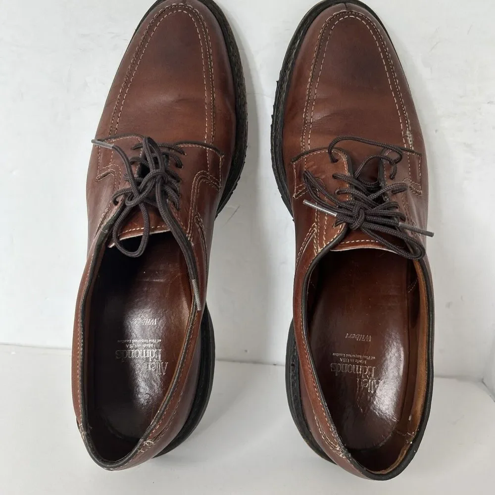 Allen Edmonds WILBERT Sz 12 Chilli‎ Men's Lace Up Leather Shoes Lug Sole 1951